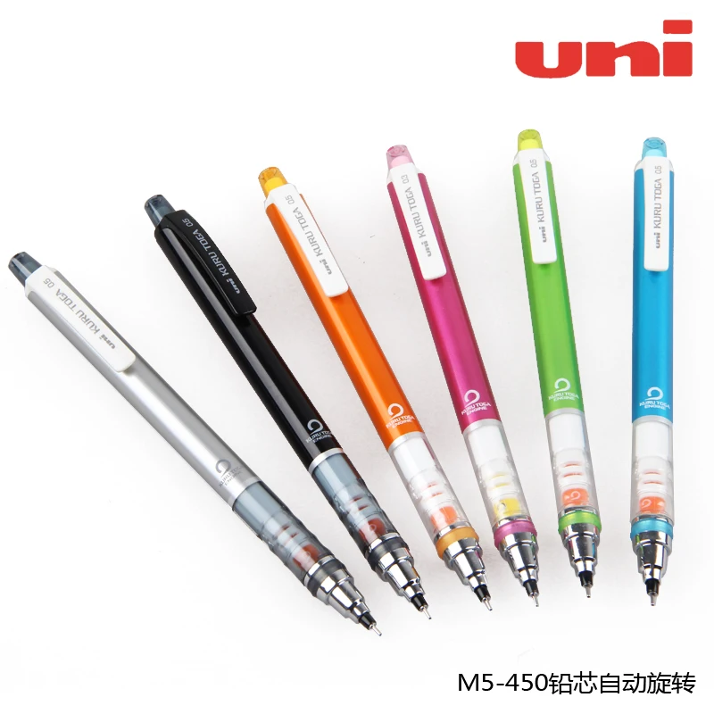 uni ball m5 450 kuru toga auto lead rotation mechanical pencil 0 5
