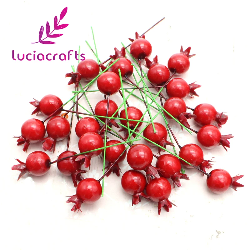 Lucia crafts 15 мм Мини гранатовый фрукт маленькие ягоды искусственные цветы