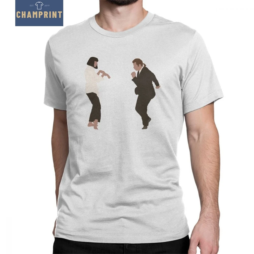 

You Never Can Tell T-Shirt Pulp Fiction Tops Dance Funny Film Pop T Shirt Man's Short Sleeves Black Tees 100% Cotton Round Neck