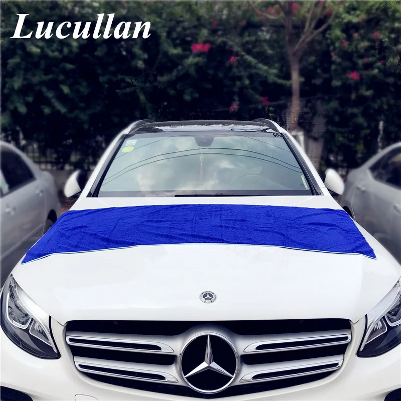 Lucullan Largest Microfiber Car Drying Towel Ultra Size 160X60CM Premium Cloth Whole Vehicles One Time Dryer