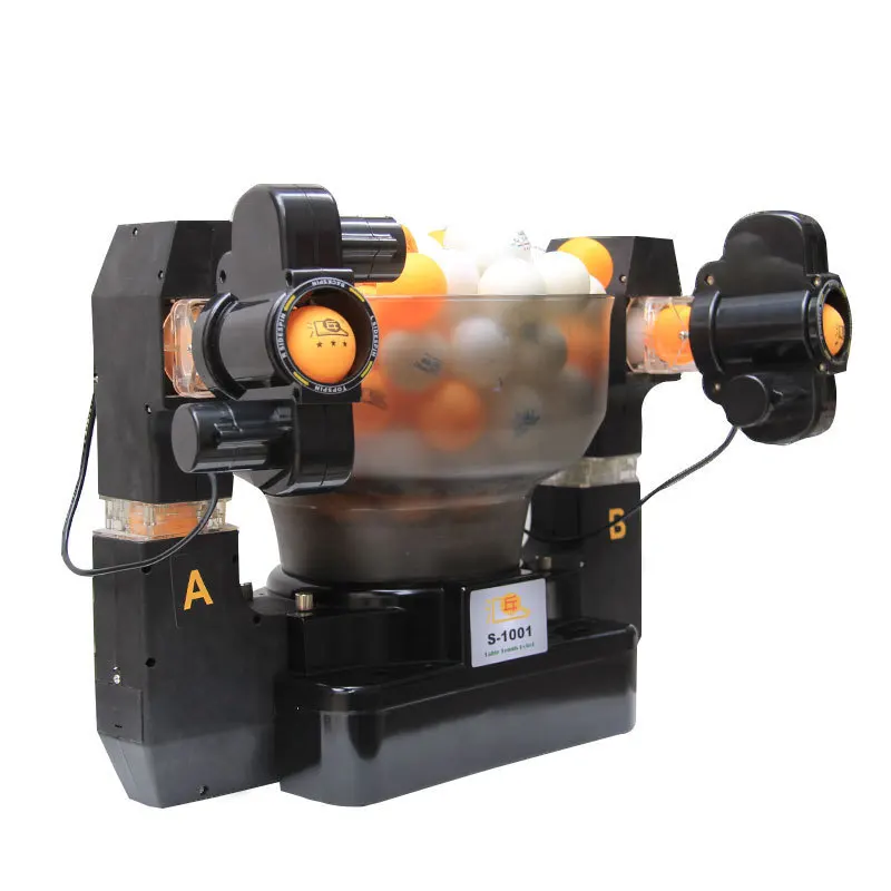 US $280.00 Tennis robot double head automatic shooting Table Tennis Serve Machine practicing machine for beginners suitable for 40 balls