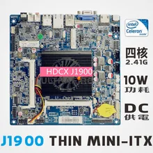 Новый оригинальный для J1900 четырехъядерный процессор ультра-тонкий MINI ITX один производственный контроль промышленная материнская плата LVDS экран точка DC