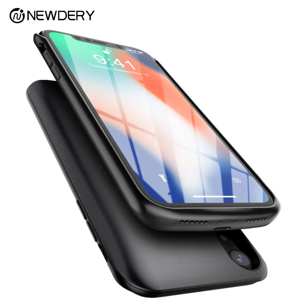 NEWDERY внешний аккумулятор чехол для iPhone X XS Max XR 6000 мАч высокой емкости портативный корпус для зарядного устройства power bank чехол для apple