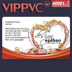 

a40001-1 Free Design Card prints Custom PVC Card