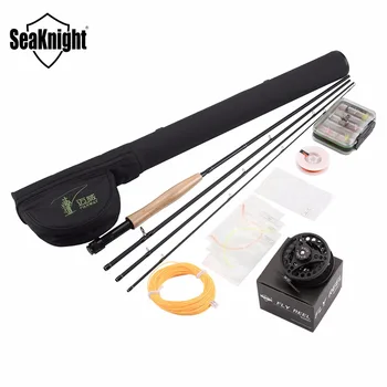 

SeaKnight MAXWAY Classic 5/6# Fly Rod + Reel Fly Fishing Reel Line Lure Box Bag Backing Line Tippet Set Fishing Rod Combo