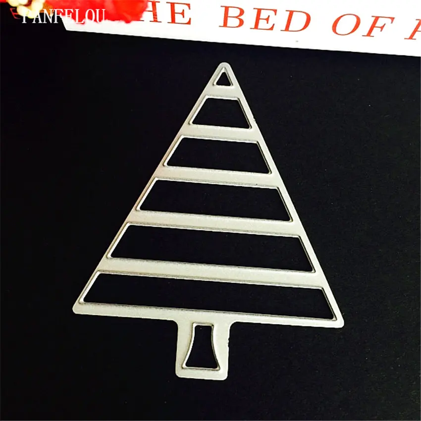 

PANFELOU Metal craft Triangle tree paper die cutting dies for Scrapbooking/DIY Christmas wedding Easter cards