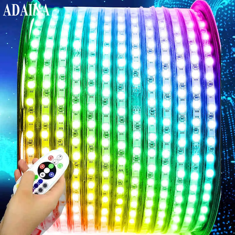 8 Model Sealed Waterproof Led Strip Light DC220V Diode Tape RGB SMD5050