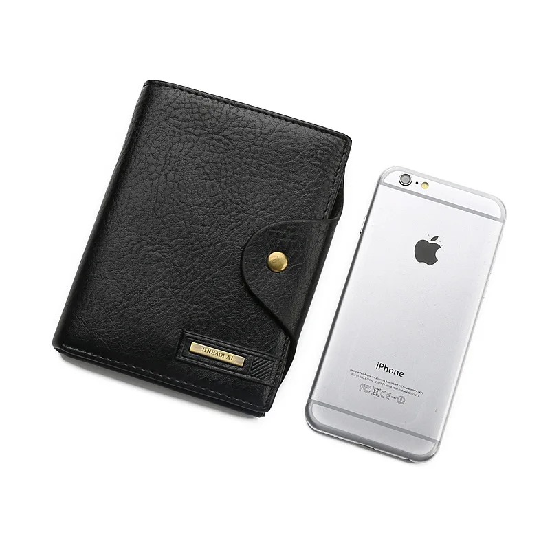 

Fashion Men 'S Retro Buckle Wallet Soft Leather Wallet Card Holders Mini handbag Business jinbaolai Manufacturer Spot Foreign Tr