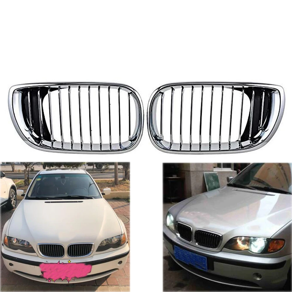 Chrome почек сменная решетка радиатора для BMW E46 2002 2003 2004 2005 320i 325i 325xi 330i 330xi 4 Двери