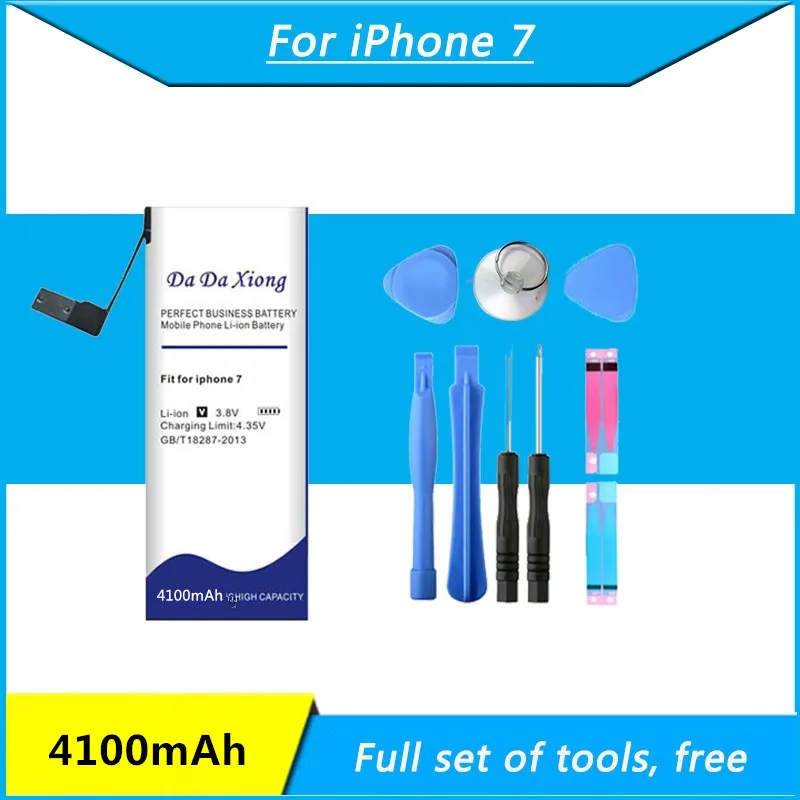 Original Da Da Xiong High Capacity 4100mAh Battery For iPhone 7 Cell Phone battery