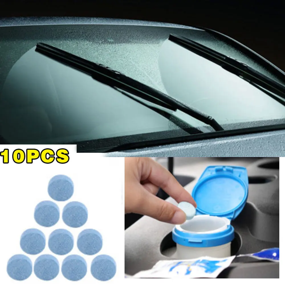 

10PCS/Pack(1PCS=4L Water)Car Solid Wiper Fine Seminoma Wiper Auto Window Cleaning Car Windshield Glass Cleaner Car Accessories
