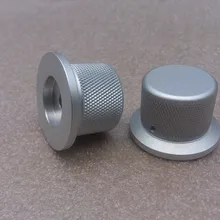 1 шт. серебристый Диаметр 38 мм высокой 25 мм рифленой ручкой Алюминий одноцветное ручку регулятор громкости аудио Усилители домашние ручка