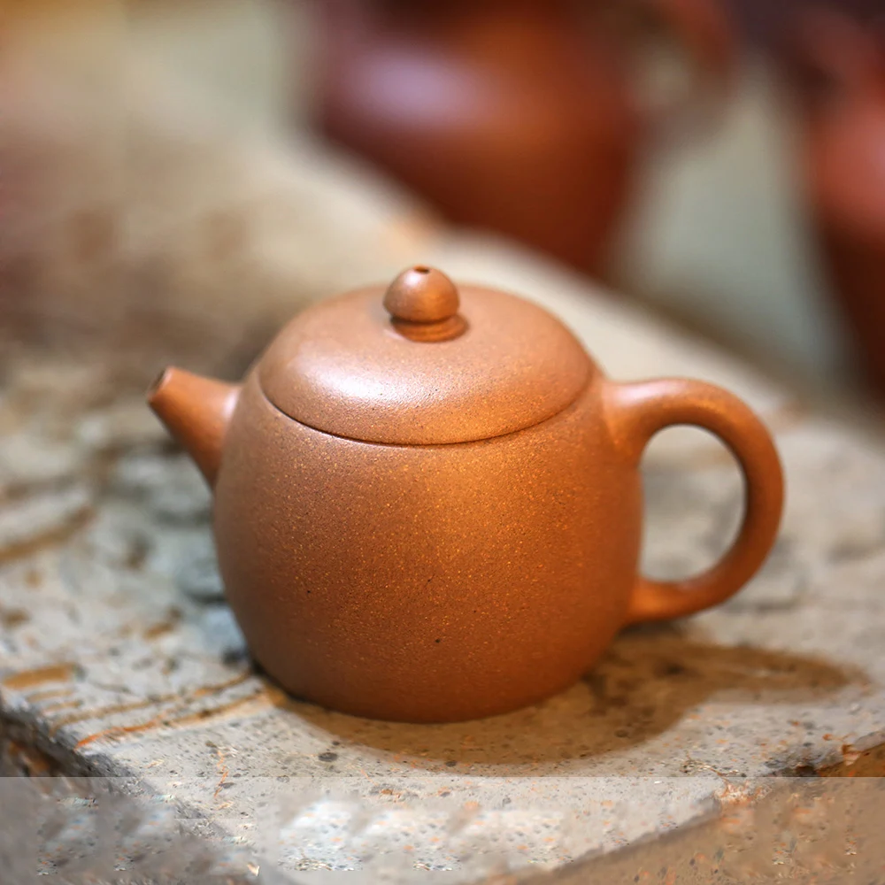 120ml Genuine Yixing Purple Clay Teapot Old Duan Mud Wide Mouth Wen Dan