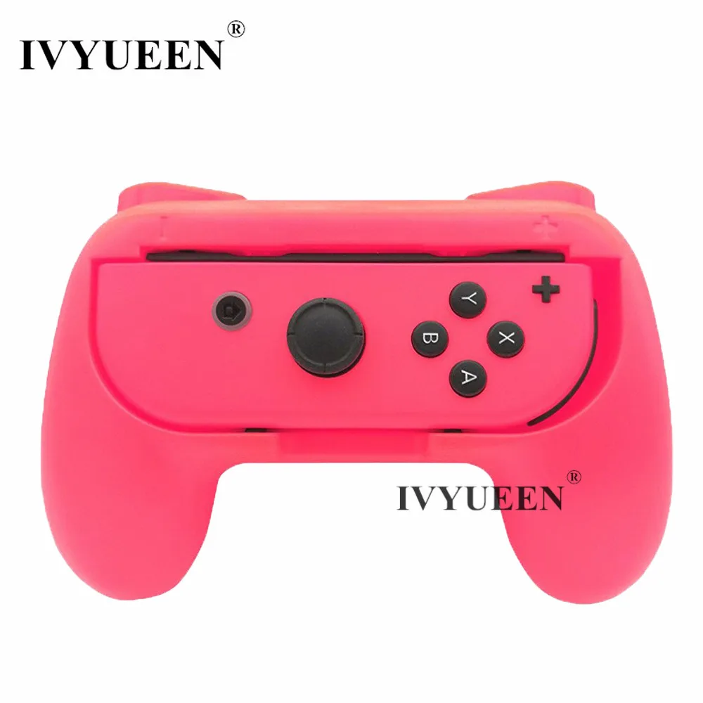 IVYUEEN для переключателя rend NS Joy-Con консоль JoyCon держатель износостойкий удобный игровой контроллер ручка ручки набор - Цвет: Neon Pink Grip