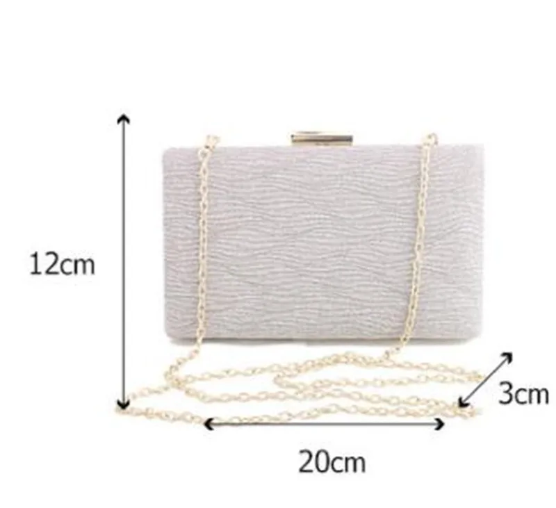 2019 Высокое качество для женщин блёстки вечерние сумки волна Свадебный клатч кошелек с цепочкой Банкетный для дам Прямая доставка MN1361
