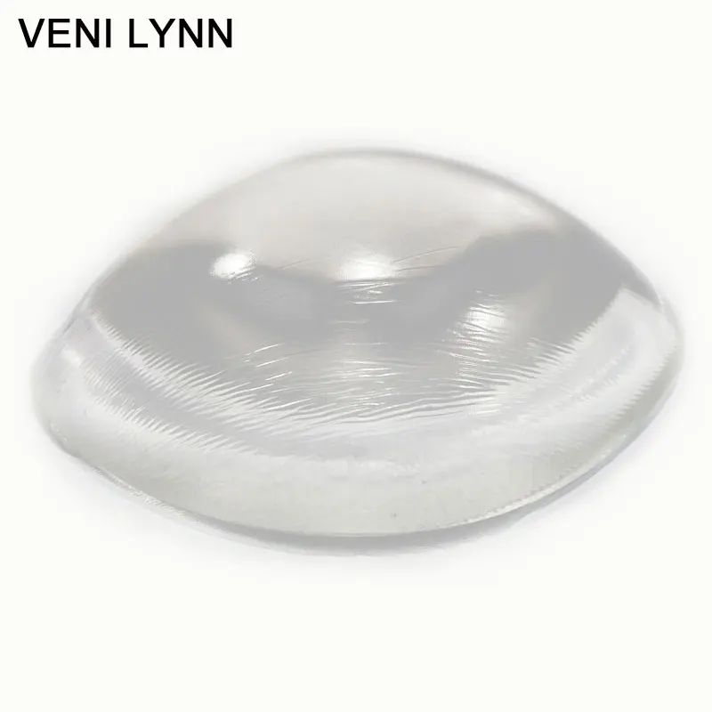 VENI LYNN 3 см толщиной 265 г/пара Мягкие силиконовые вставки с большой чашкой прозрачные увеличители груди для бюстгальтеров купальники и бикини