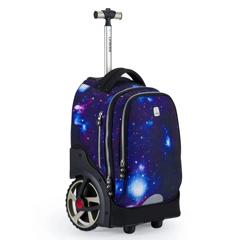 New kids cartoon trolley bag on Big wheels children Trolley suitcases school bags boys&girls cute mala Rolling luggage bag