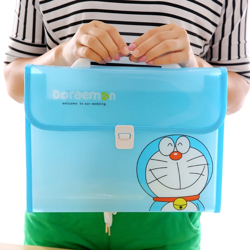 

Cute cartoon file package folder A4 paper bag multi-layer document bag file folder a4 zipper bag paper holderhello kitty papeler