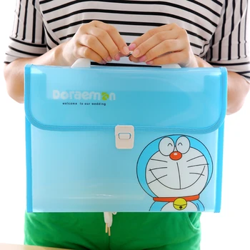 

Cute cartoon file package folder A4 paper bag multi-layer document bag file folder a4 zipper bag paper holderhello kitty papeler