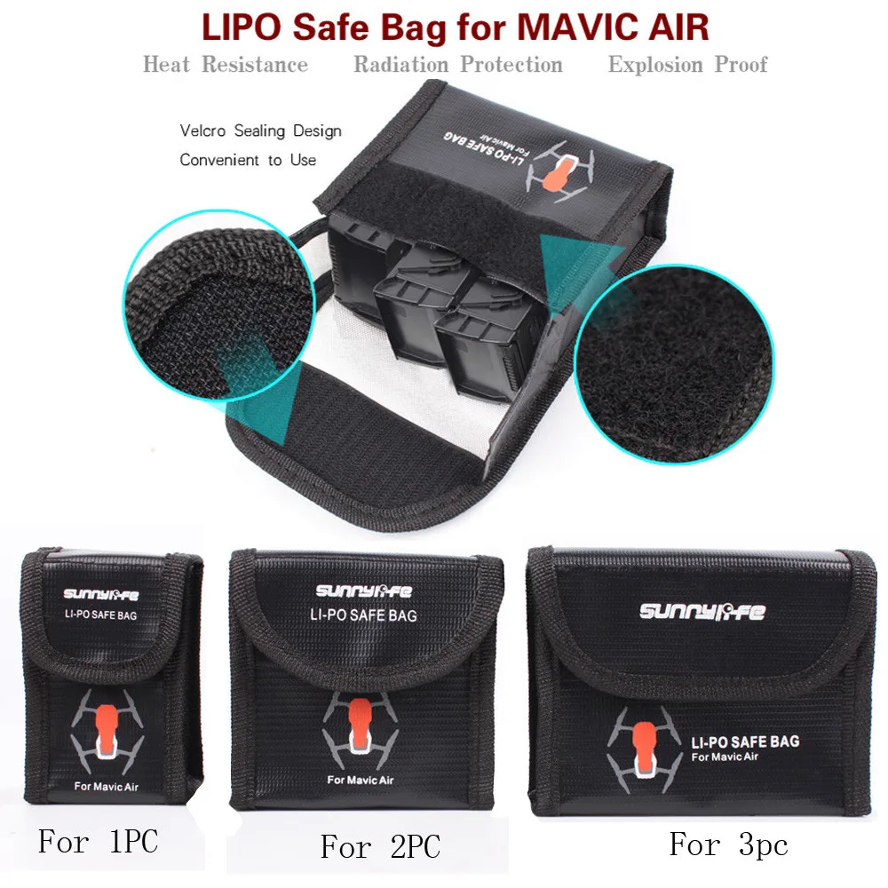 

L-Battery Protective Storage Bag LiPo Safe Bag Explosion-Proof for DJI Mavic Air 6.10