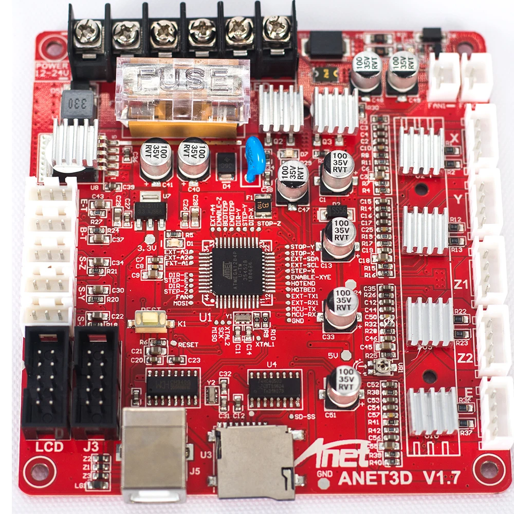 Anet 3d принтер аксессуары и запчасти материнская плата управления Componenti Stampante 3D для Anet A8 A6 A3 A2 Reprap Prusa I3