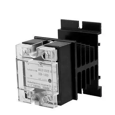 

SSR-10DD DC/DC Solid State Relay SSR 10A DC 3-32V / DC 12-220V + Heat Sink
