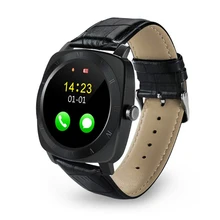 2016 high quality X3 Bluetooth Pedometer Sleep Smart Watch Leather Android Smartwatch Monitor Remote Camera Music SIM TF Card