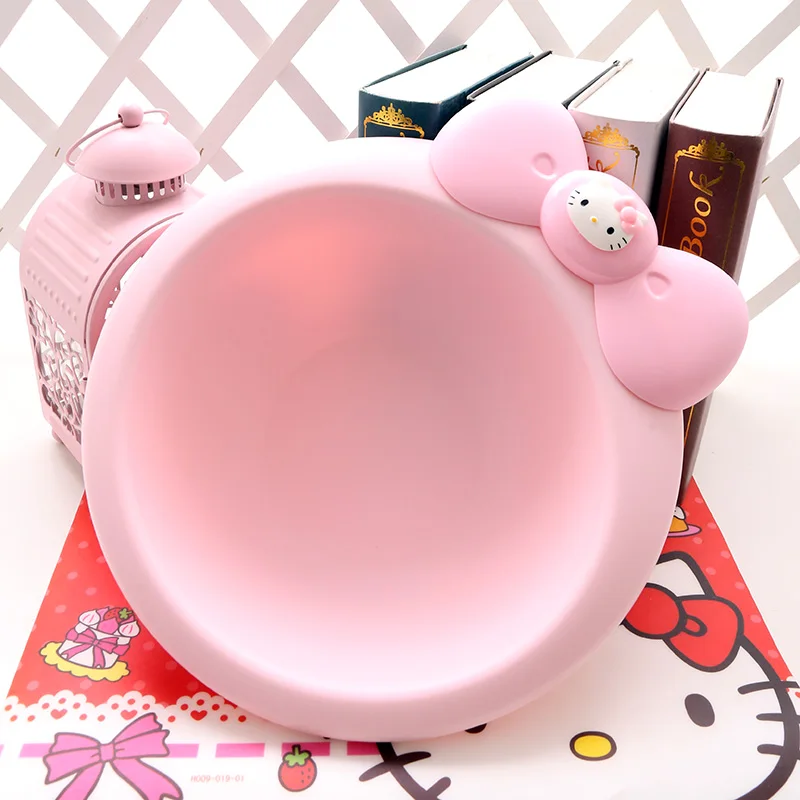 Plastic Pink Washbasin Girl Makeup Remover Wash Basin for Bathroom