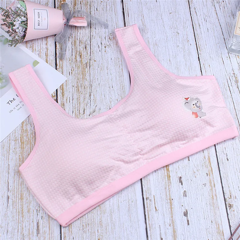 Girls cotton bra 2019 summer new Kids Girls Underwear Bra Vest Children Underclothes Sport Undies Clothes modis #4M08 (26)