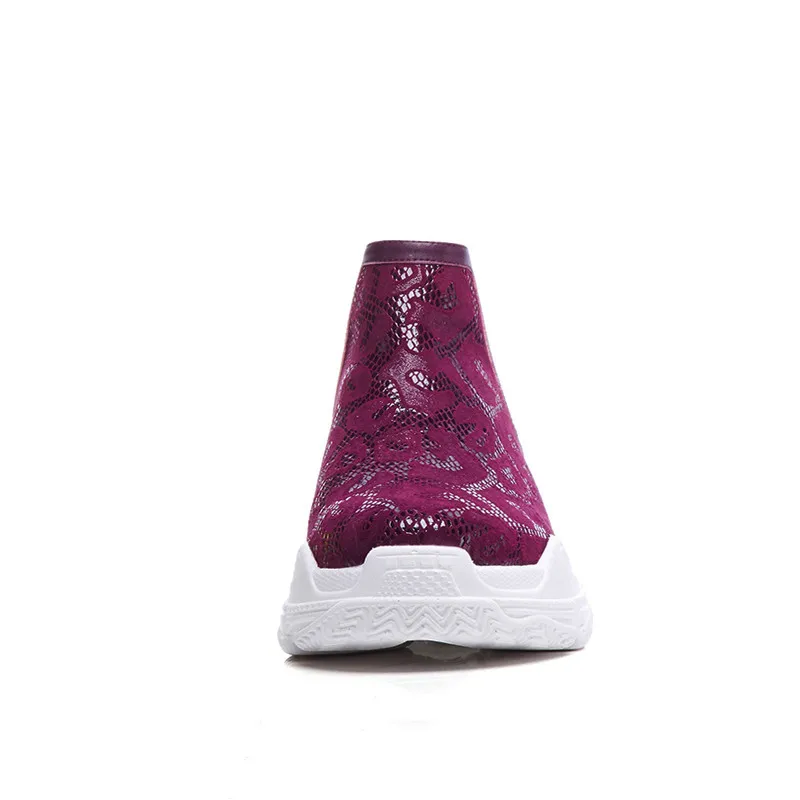 Botines Pie Memunia Mujeres Zapatillas Mujer 2018 Ocasionales Superior Dedo Para Invierno Red wine De Redonda Las Cómodos Negro Calidad Cuero Botas Del Otoño Suede nqqORzIr