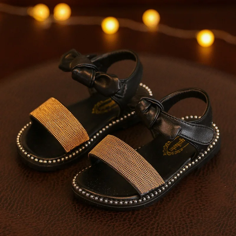 Новая детская обувь; Мода для девочек; сандалии Блок Детские сандалии, обувь высокого качества