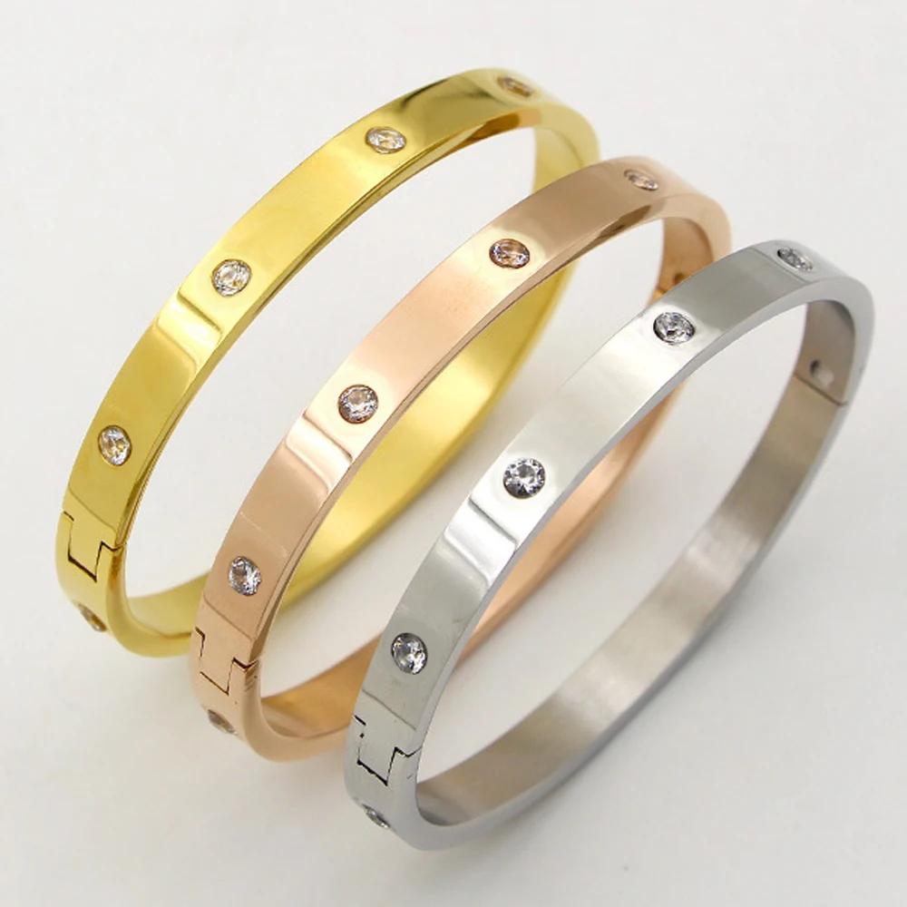 Luxury Women's Bangle Shining Crystal Bangles for Women Fashion