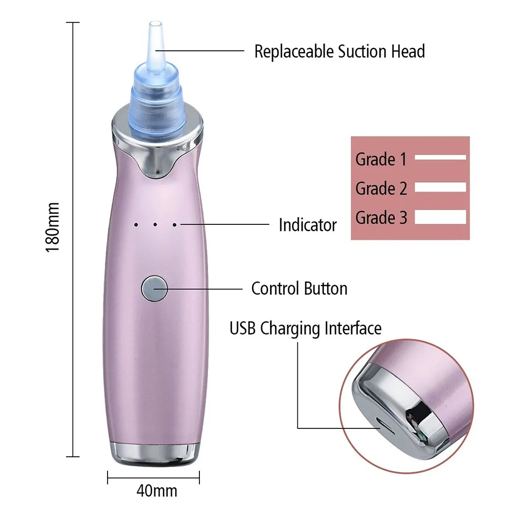 Популярный полезный вакуумный отсос угрей для удаления пор лица, уход за кожей, дермабразия, машина для удаления акне HY99 JY28