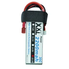 XXL Grade A cell Lipo battery 22.2V 2200MAH 30C 6S Max 60C for RC cars RC helicopter