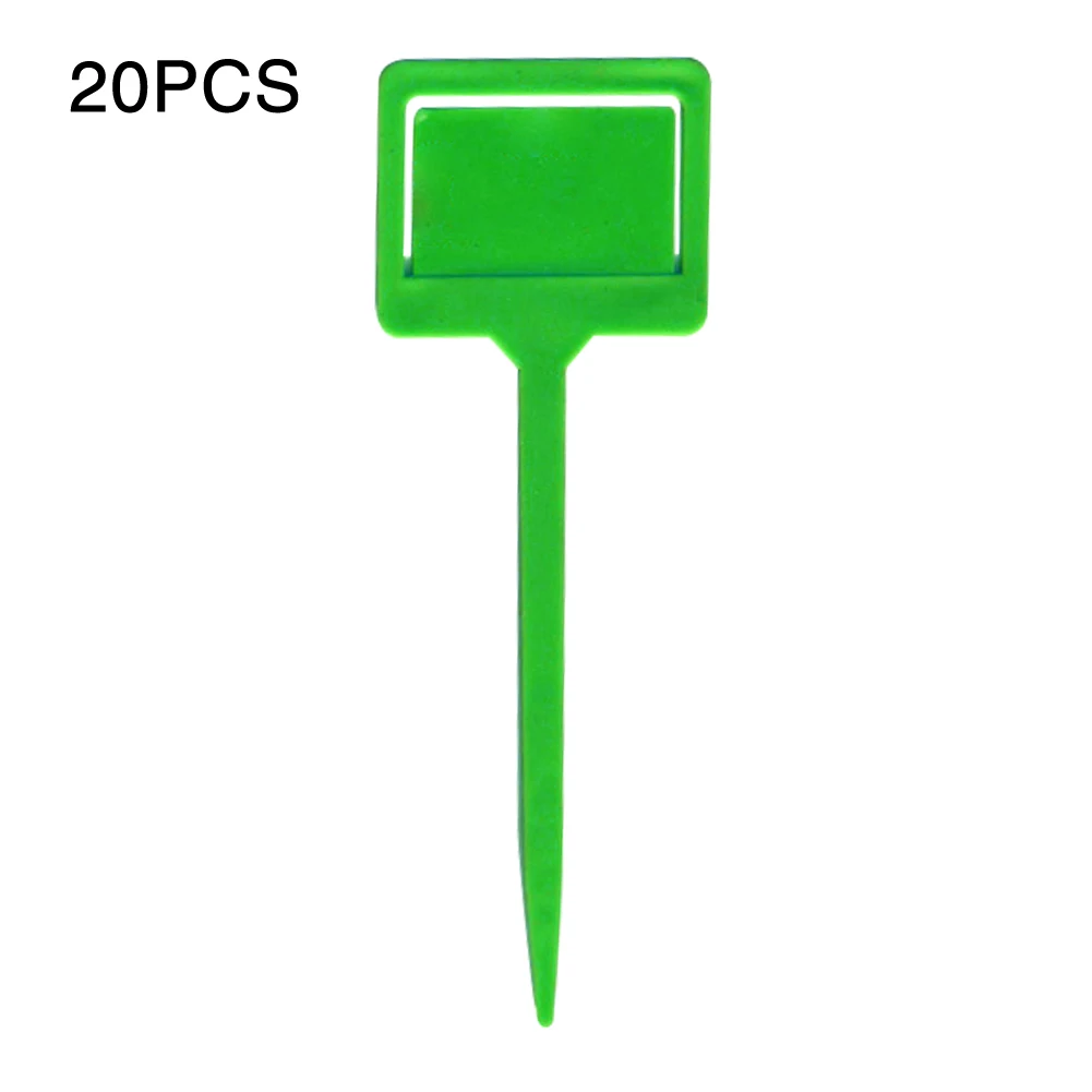 

20pcs T Type Tags Clip Style PP Lawn Nursery Flower Practical Garden Label DIY Plant Reusable