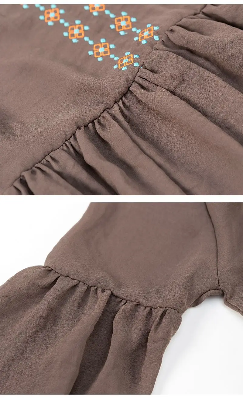 Girls Embroidered Peasant Top G3057-19