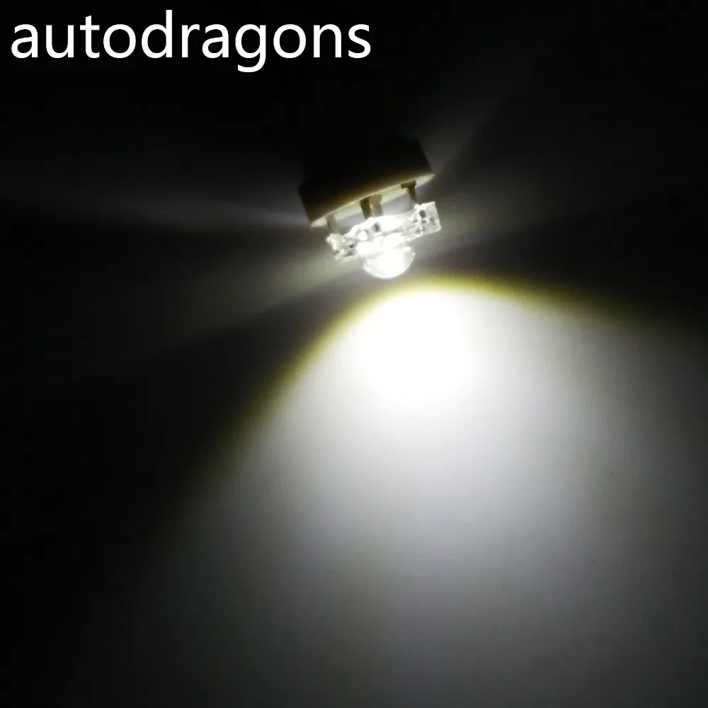 Autodragons 100 шт. 6 3 В 1 Вт * Пиранья мигалка светодиодный чип T10 194 #555 Клин база w5w пинбол