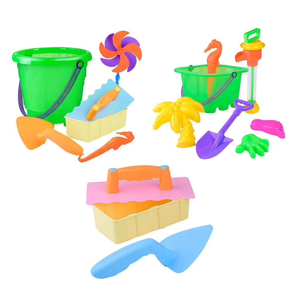 Kids Beach Toys Castle Bucket Spade Shovel Rake Water Tools Children