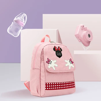 

Disney Diaper Bags Zipper Mummy Bag Multi-Function Large Capacity Insulation Backpack Fashion Baby Out Of The Back Milk