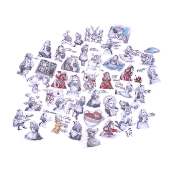 

Creative Cute Self-madeGirl / Alice Hand-painted Version Scrapbooking Stickers /Decorative Sticker /DIY Craft Photo Albums 40pcs