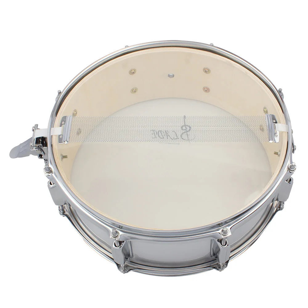 ammoon Professional 14 Inch Snare Drum Head with Drumstick Drum Key Strap for Student Band High Quality Percussion Instrument