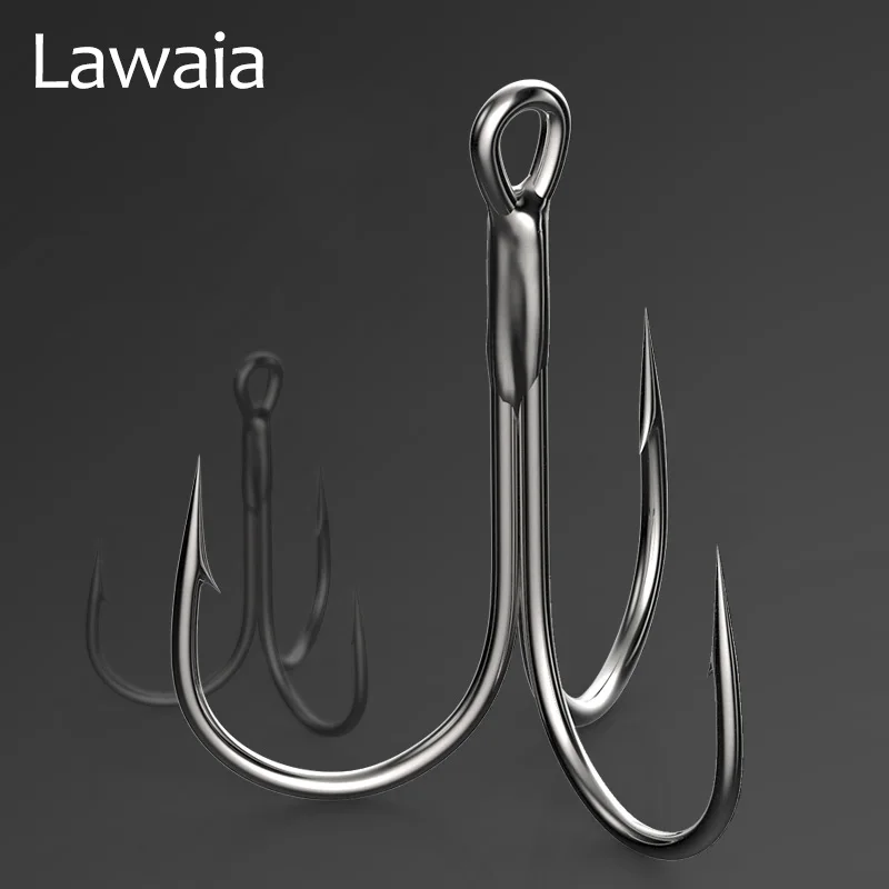

Lawaia Fishing Hooks Triangle Big Anchor Hook Three Hooks 20 Pieces Three Claw Barbed Fake Bait Hook Fishing Gear Fish Gear