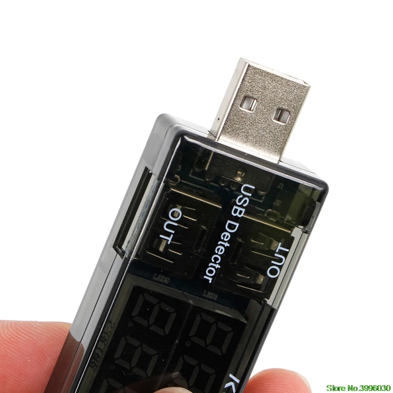 USB Current Voltage Tester USB Voltmeter Ammeter Detector Double Row Shows New