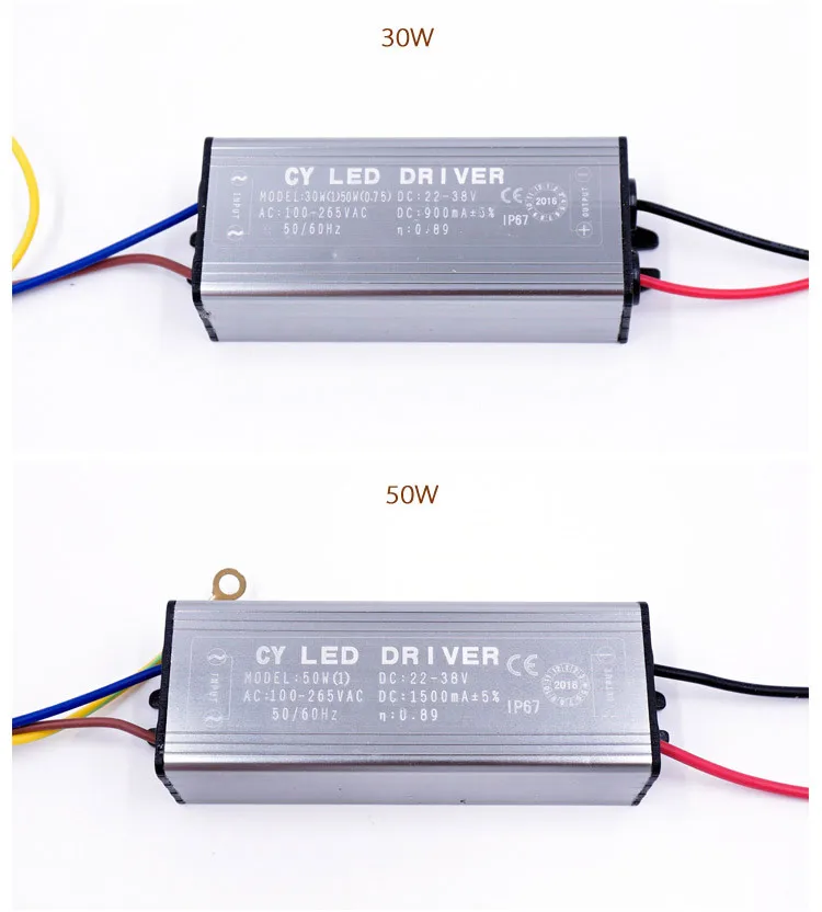 Светодиодный драйвер питания 10 Вт 20 Вт 30 Вт 50 Вт 70 Вт IP67 Iuput AC100-265V выход DC22-38V для прожектора чип устойчивый ток 50-60 Гц