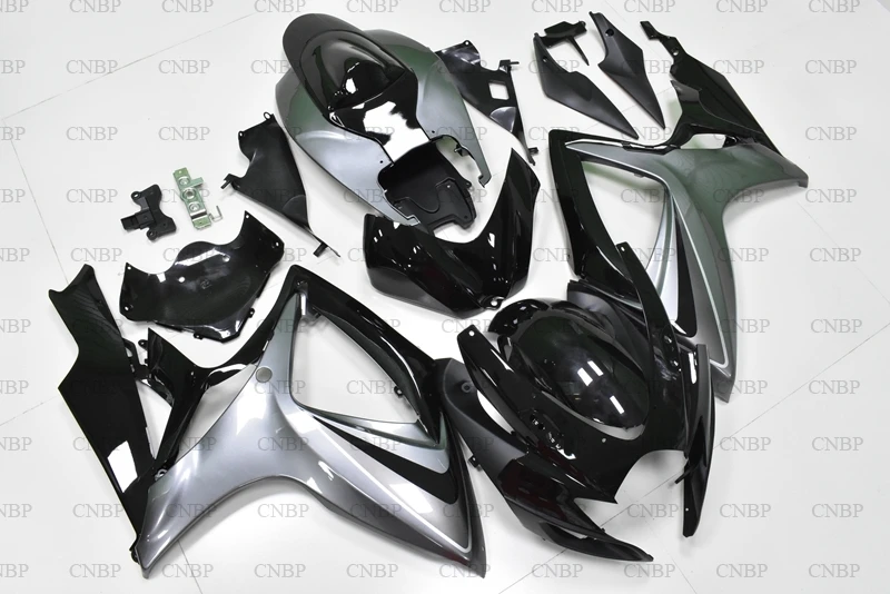 

GSX-R600 06 Fairing Kits GSX-R600 2006 - 2007 K6 Silver Black Motorcycle Fairing GSX R 750 07 Fairings