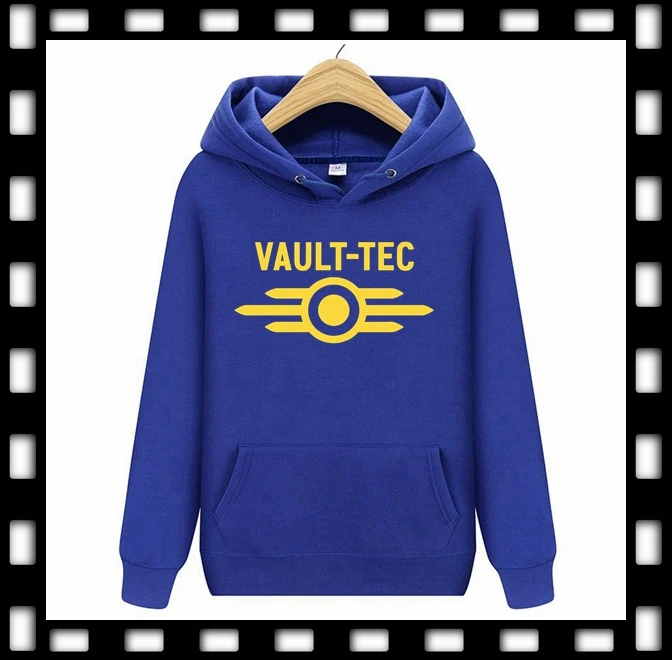 

Vault Tec logo 7Color Hooded Video Game Fallout 2 3 4 Apparel Sweatshirts Games Men Hoodies Vault-Tec Women Hooded Men's Jacket