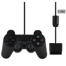 Проводные контроллеры геймпады для sony PS2 Playstation 2 Dual Shock консоль для видеоигр джойстик геймпады длинный кабель джойстик