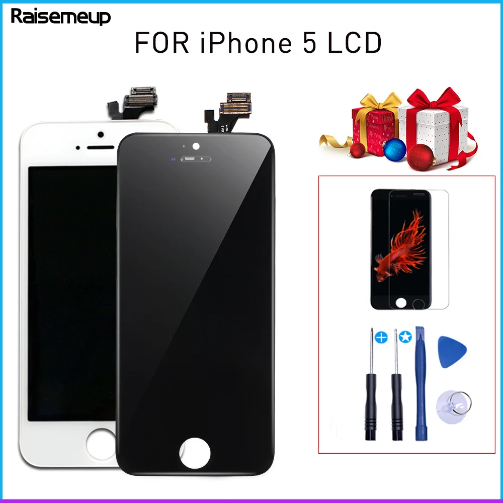 

Replacement LCD for iphone 5 Display Touch Capacitive Screen Digitizer for iphone 5G A1428 A1429 A1422 LCD Free shipping 2Gift