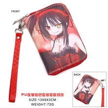 Аниме Дата A LIVE токисаки Куруми красочные ПУ короткий кошелек для косплея на молнии