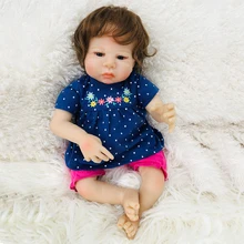 18 дюймов bebes reborn realista boneca 45 см силиконовая кукла reborn baby girl, игрушки для детей, подарок для новорожденного малыша, кукла